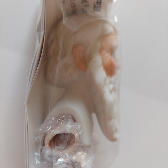 Mangelsen Vintage Porcelain SANTA Head & Hands Set 3" New -inOriginal Pa… - Picture 4 of 7